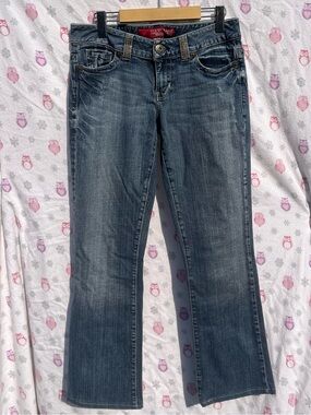 Vintage Guess Women's Bootcut Jeans in Medium Blue Wash